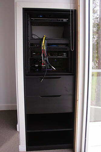 Rack with wires
